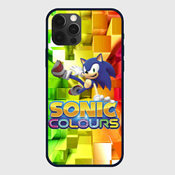 Чехол для iPhone 12 Pro Sonic Colours - Hedgehog - Video game, цвет: 3D-черный