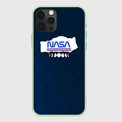 Чехол для iPhone 12 Pro Nasa - планеты, цвет: 3D-салатовый