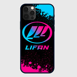 Чехол для iPhone 12 Pro Lifan - neon gradient, цвет: 3D-черный