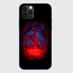 Чехол для iPhone 12 Pro Stranger Things - monster, цвет: 3D-черный