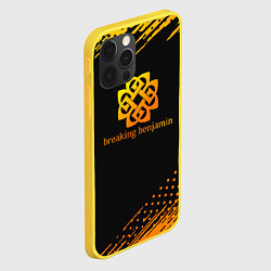 Чехол для iPhone 12 Pro Breaking benjamin Gold, цвет: 3D-желтый — фото 2