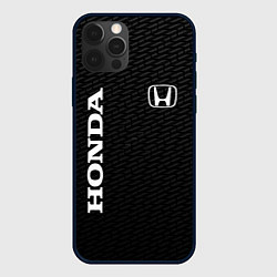 Чехол для iPhone 12 Pro Honda карбон, цвет: 3D-черный