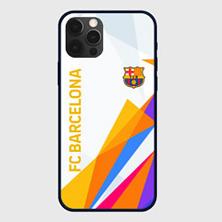 Чехол для iPhone 12 Pro Barcelona абстракция цветные геометрии, цвет: 3D-черный