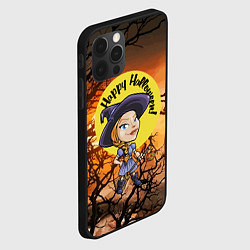 Чехол для iPhone 12 Pro Happy Halloween - Witch, цвет: 3D-черный — фото 2