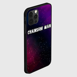 Чехол для iPhone 12 Pro Chainsaw Man gradient space, цвет: 3D-черный — фото 2