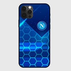 Чехол для iPhone 12 Pro Napoli Соты абстракция, цвет: 3D-черный