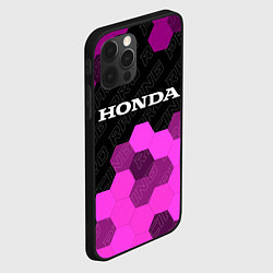 Чехол для iPhone 12 Pro Honda pro racing: символ сверху, цвет: 3D-черный — фото 2