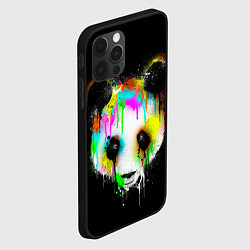 Чехол для iPhone 12 Pro Панда в краске, цвет: 3D-черный — фото 2