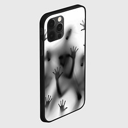 Чехол для iPhone 12 Pro Bodies inside behind a white wall, цвет: 3D-черный — фото 2