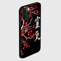 Чехол для iPhone 12 Pro Сакура в цвету, цвет: 3D-черный — фото 2