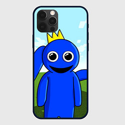 Чехол для iPhone 12 Pro Blue: Rainbow Friends, цвет: 3D-черный