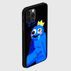 Чехол для iPhone 12 Pro Blue - Rainbow Friends, цвет: 3D-черный — фото 2