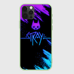 Чехол для iPhone 12 Pro Stray game neon, цвет: 3D-салатовый