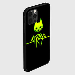 Чехол для iPhone 12 Pro Stray green neon, цвет: 3D-черный — фото 2