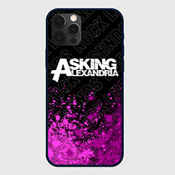 Чехол для iPhone 12 Pro Asking Alexandria rock legends: символ сверху, цвет: 3D-черный