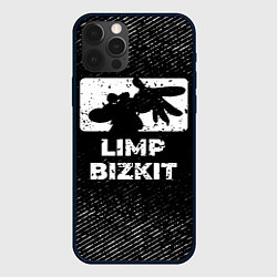 Чехол для iPhone 12 Pro Limp Bizkit с потертостями на темном фоне, цвет: 3D-черный