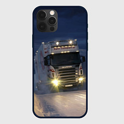 Чехол для iPhone 12 Pro Для фуры Scania нет преград, цвет: 3D-черный