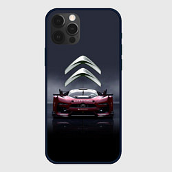 Чехол для iPhone 12 Pro Citroen - Racing team - Motorsport, цвет: 3D-черный