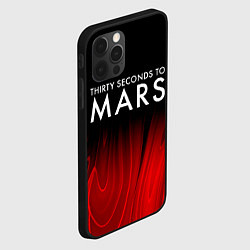 Чехол для iPhone 12 Pro Thirty Seconds to Mars red plasma, цвет: 3D-черный — фото 2