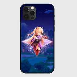 Чехол для iPhone 12 Pro Фишль в примогеме, цвет: 3D-черный