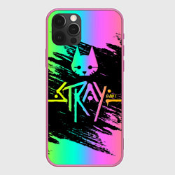 Чехол для iPhone 12 Pro Stray gradient, цвет: 3D-малиновый