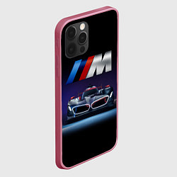 Чехол для iPhone 12 Pro BMW M Performance Motorsport, цвет: 3D-малиновый — фото 2