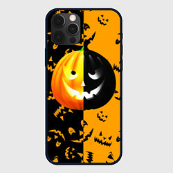 Чехол для iPhone 12 Pro Тыква на Хэллоуин, цвет: 3D-черный