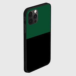 Чехол для iPhone 12 Pro Серьёзный Зелёный, цвет: 3D-черный — фото 2