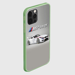 Чехол для iPhone 12 Pro BMW Z4 GT3 - Motorsport - racing team, цвет: 3D-салатовый — фото 2