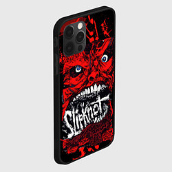 Чехол для iPhone 12 Pro Slipknot red blood, цвет: 3D-черный — фото 2