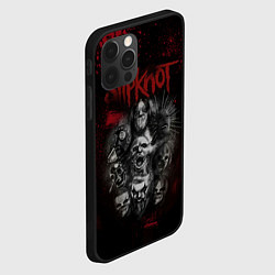 Чехол для iPhone 12 Pro Slipknot dark red, цвет: 3D-черный — фото 2