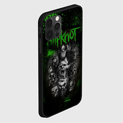 Чехол для iPhone 12 Pro Slipknot green, цвет: 3D-черный — фото 2