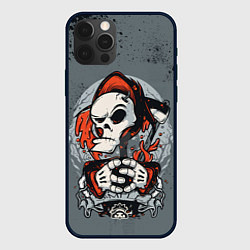 Чехол для iPhone 12 Pro Slipknot Скелет, цвет: 3D-черный