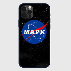 Чехол для iPhone 12 Pro Марк Наса космос, цвет: 3D-черный