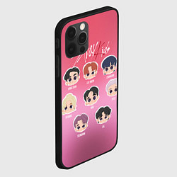 Чехол для iPhone 12 Pro Chibi Stray Kids, цвет: 3D-черный — фото 2