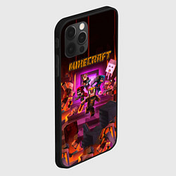 Чехол для iPhone 12 Pro Minecraft art, цвет: 3D-черный — фото 2