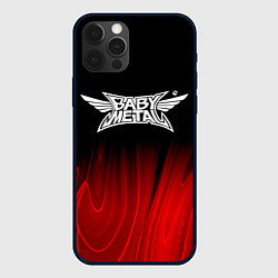 Чехол для iPhone 12 Pro Babymetal red plasma, цвет: 3D-черный