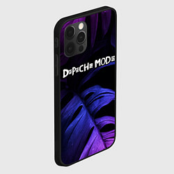 Чехол для iPhone 12 Pro Depeche Mode neon monstera, цвет: 3D-черный — фото 2