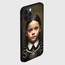 Чехол для iPhone 12 Pro Нейросеть - Уэнсдэй, цвет: 3D-черный — фото 2