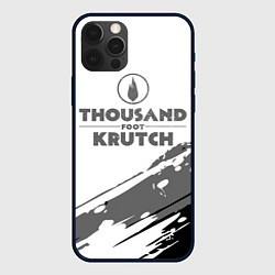 Чехол для iPhone 12 Pro Thousand Foot Krutch логотип, цвет: 3D-черный