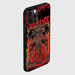Чехол для iPhone 12 Pro Slipknot black and red, цвет: 3D-черный — фото 2