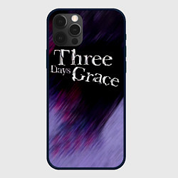 Чехол для iPhone 12 Pro Three Days Grace lilac, цвет: 3D-черный