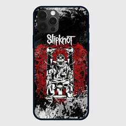 Чехол для iPhone 12 Pro Slipknot скелет, цвет: 3D-черный