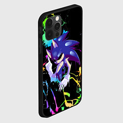 Чехол для iPhone 12 Pro Sonic Exe - Hedgehog - video game, цвет: 3D-черный — фото 2