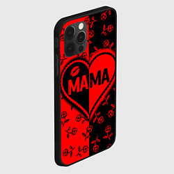 Чехол для iPhone 12 Pro Мама в сердце, цвет: 3D-черный — фото 2