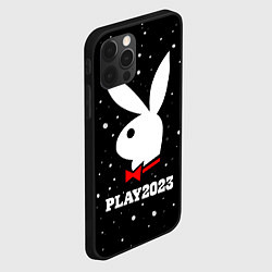 Чехол для iPhone 12 Pro Кролик плей 2023, цвет: 3D-черный — фото 2
