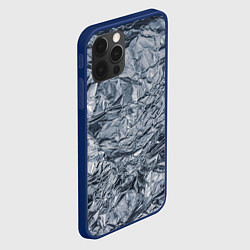 Чехол для iPhone 12 Pro Алюминиевая фольга, цвет: 3D-тёмно-синий — фото 2