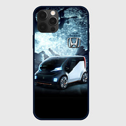 Чехол для iPhone 12 Pro Honda concept on the background of a neon world ma, цвет: 3D-черный