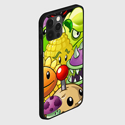 Чехол для iPhone 12 Pro Растения против зомби, цвет: 3D-черный — фото 2