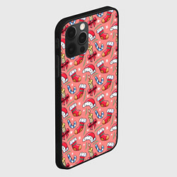 Чехол для iPhone 12 Pro Christmas pattern, цвет: 3D-черный — фото 2